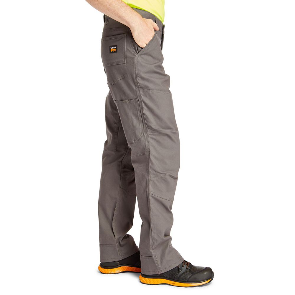 Timberland Mens Pants PRO® Gridflex Canvas Work - Dark Grey - India YV8956247